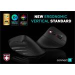 Connect IT For Health Verti TriMode, ergonomická vertikální myš, bezdrátová