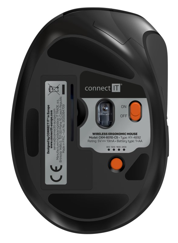 CONNECT IT For Health Wireless Combo bezdrátová černá klávesnice + myš