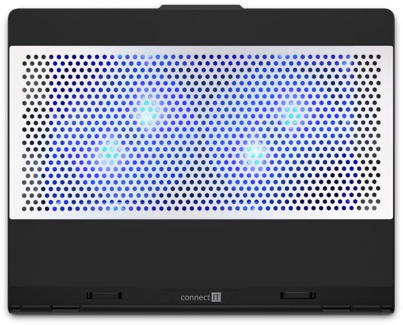 CONNECT IT FrostBlast chladicí podložka pod notebook s modrým podsvícením