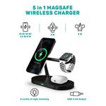 CONNECT IT MultiCharge 5 in 1 MagSafe Wireless Fast Charge, čierna