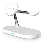 CONNECT IT MultiCharge 5 v 1 MagSafe Wireless Fast Charge, BÍLÁ