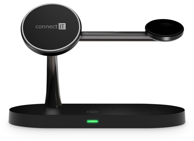 CONNECT IT MultiCharge 5 v 1 MagSafe Wireless Fast Charge, černá