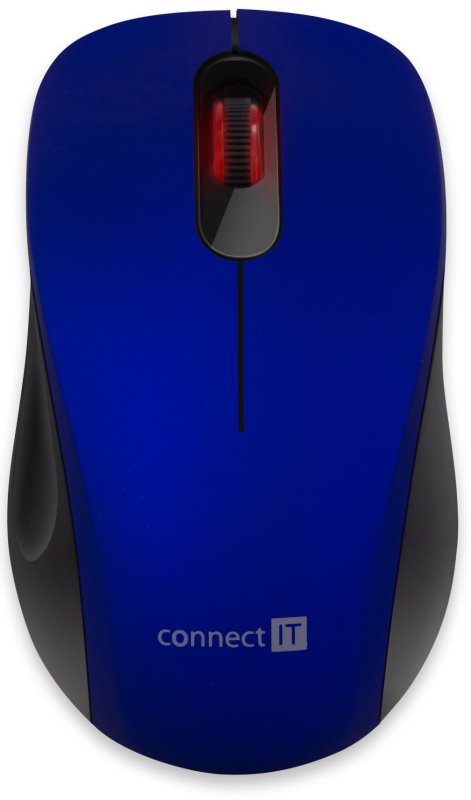 Connect IT MUTE bezdrôtová optická tichá myš, modrá CMO-2230-BL