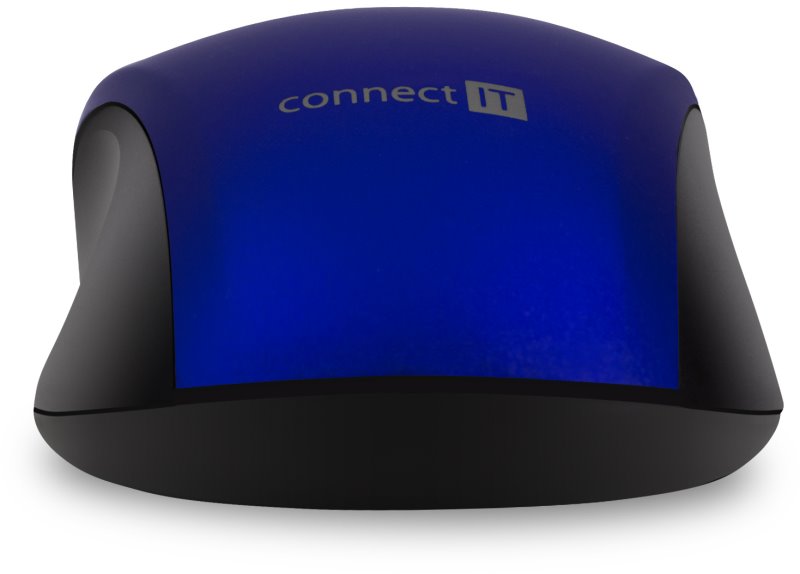 Connect IT MUTE bezdrôtová optická tichá myš, modrá CMO-2230-BL