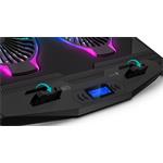 Connect IT NEO RGB chladiaca podložka pod notebook, čierna