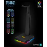 CONNECT IT NEO Stand-It RGB stojánek na sluchátka + USB hub