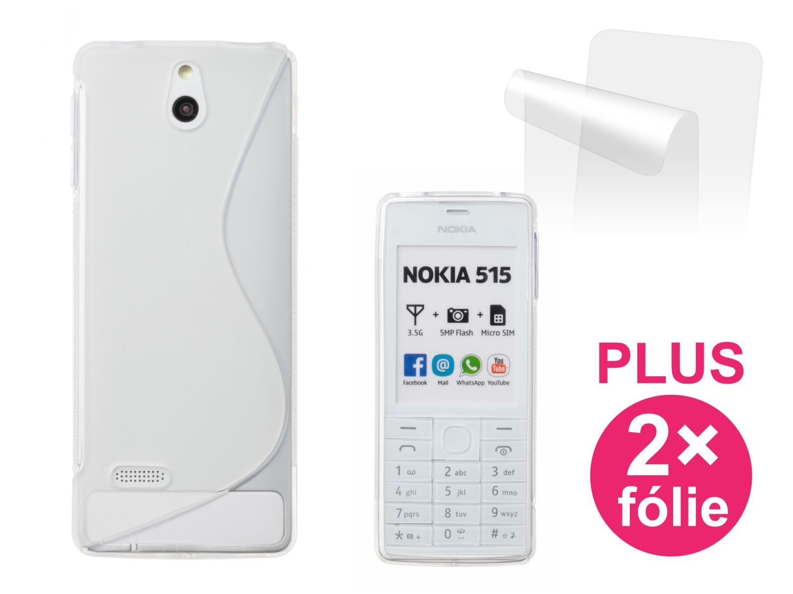 Connect IT pouzdro na telefon, Nokia 515 ČIRÉ (CI-307) | TSBOHEMIA.CZ