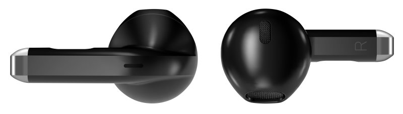 CONNECT IT True Wireless SonicBass slúchadlá do uší s mikrofónom, ČIERNA