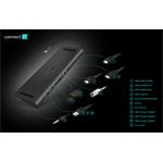 CONNECT IT USB-C dokovací stanice, 11v1 (2xHDMI), externí, antracitový