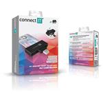 Connect IT USB čítačka eID a čipových kariet, čierna