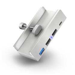 CONNECT IT USB DeskHub 4v1 na desku stolu, stříbrný