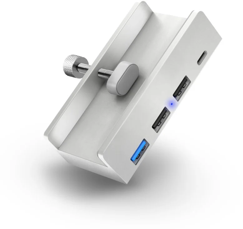 CONNECT IT USB DeskHub 4v1 pre stolný počítač, strieborná