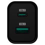 CONNECT IT Wanderer2 GaN nabíjací adaptér 1×USB-C + 1xUSB-A, 33W PD, čierny