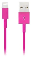 Connect IT Wirez Colorz kabel Apple Lightning - USB, 1m, růžový CI-566