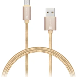 Connect IT Wirez Premium Metallic USB-C, datový kabel USB-C, zlatý, 1 m