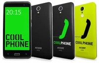 COOL PHONE A455 černý + zelený kryt