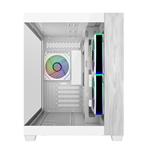 Cooler Master case Elite 481 Wood, ATX, Průhledná bočnice, Bílá