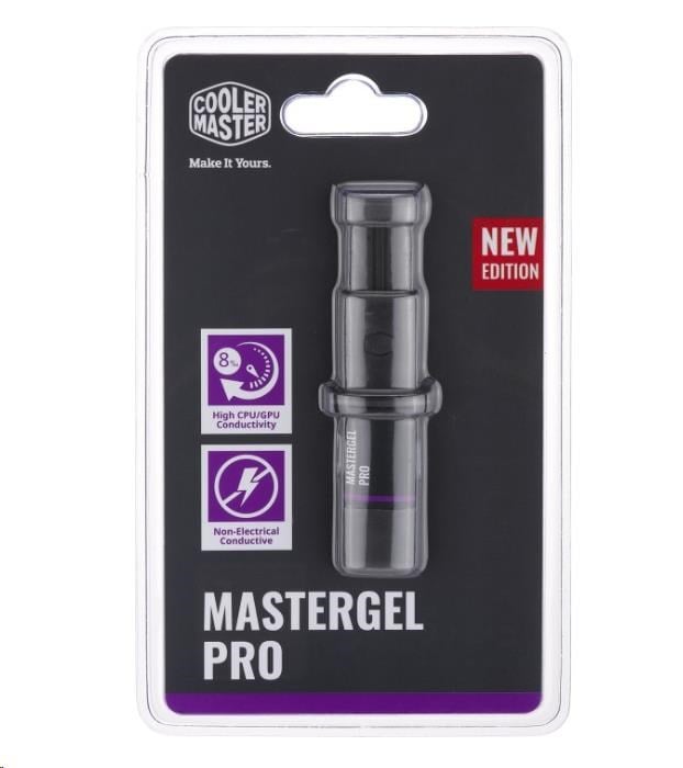 Cooler Master Master Gel Pro V2, tep. vodivost 8 W.m, 1.5ml, 4g, šedá