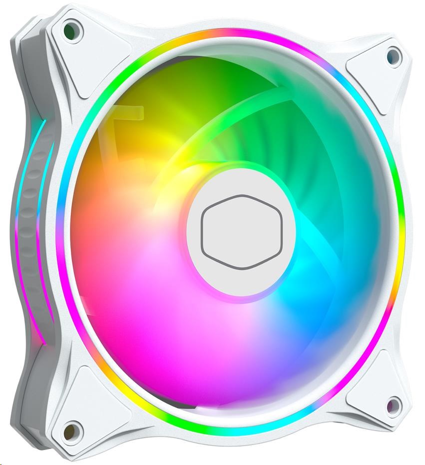 Cooler Master MasterFan MF120 Halo 3ks, bílá