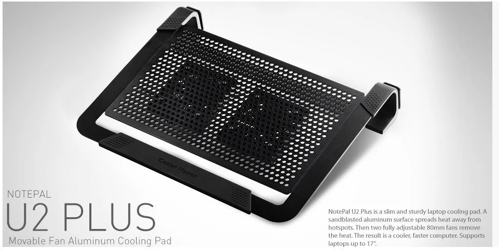 Cooler Master NotePal U2 Plus Notebook Cooler čierna 56x R9-NBC-U2PK-GP
