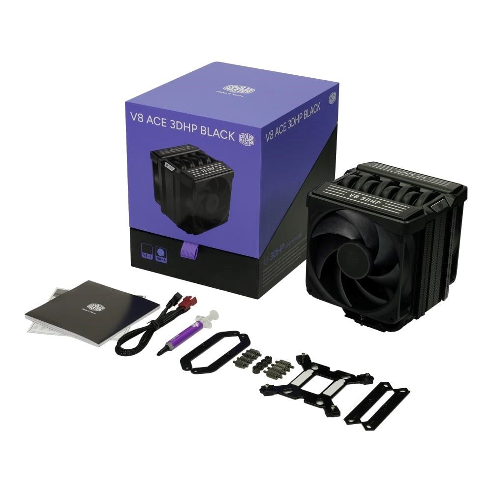 Cooler Master V8 ACE 3DHP AMD, čierna