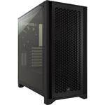 Corsair 4000D Airflow Tempered Glass Mid-Tower, čierna