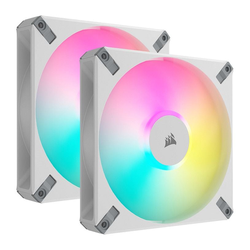 Corsair AF140 RGB ELITE 140mm (2ks), bílá