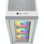 CORSAIR iCUE 4000X RGB TG, biela