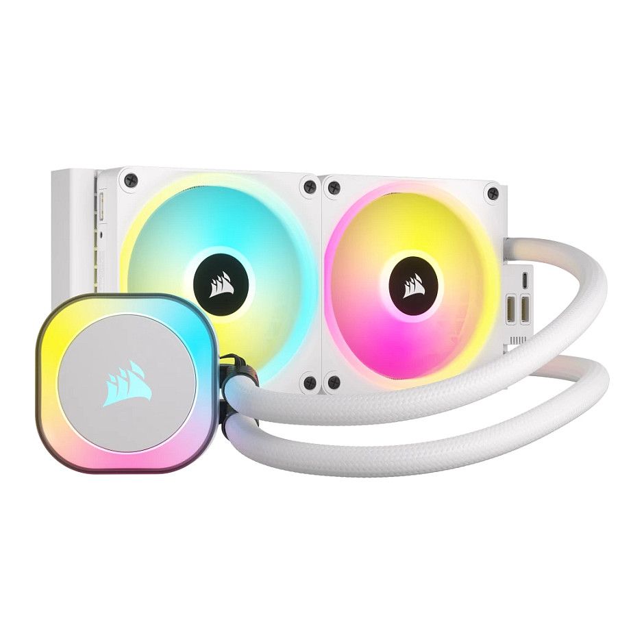 Corsair iCUE LINK H100i RGB 240mm, bílá