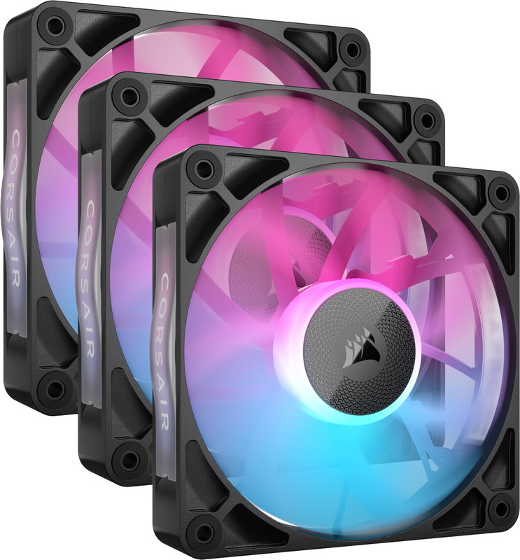 Corsair iCUE LINK RX120 RGB 120mm (3ks), černá