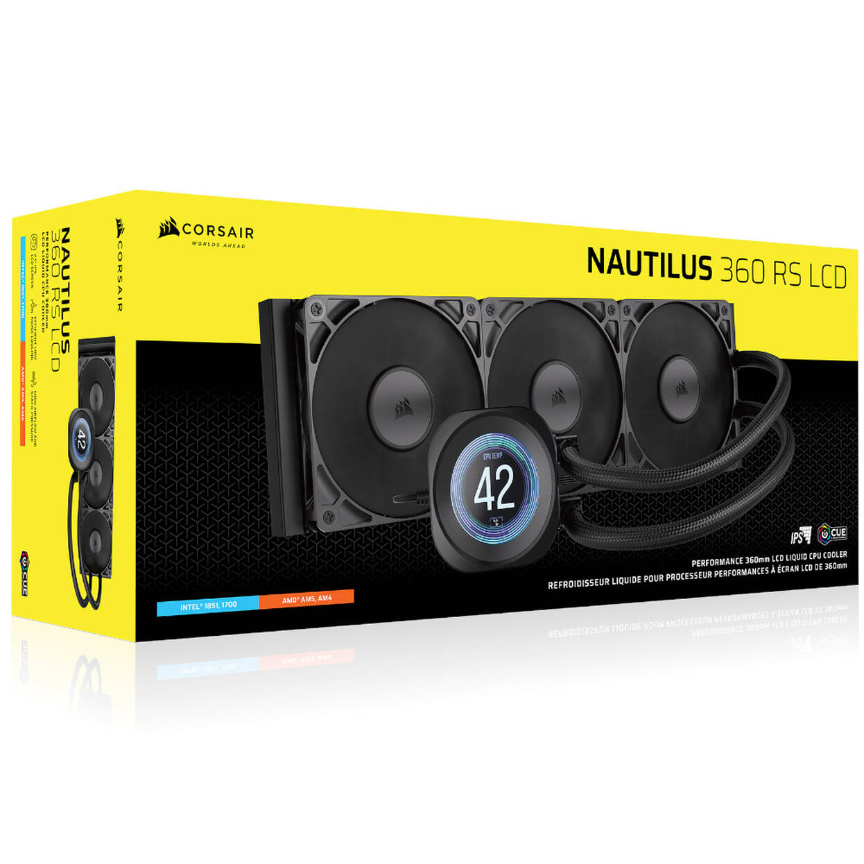 Corsair Nautilus 360 RS LCD 360mm, černá