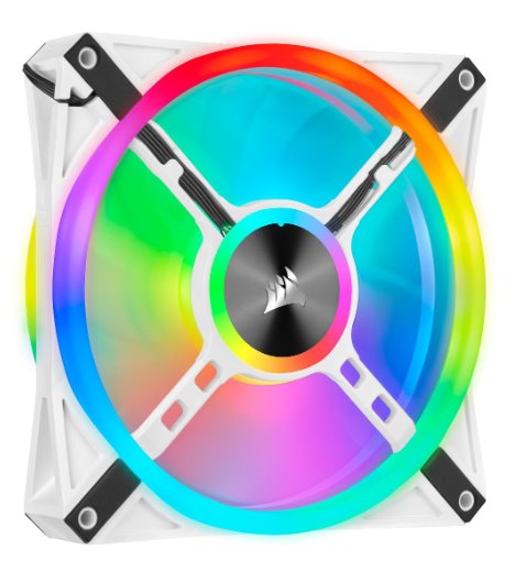 Corsair QL140 RGB 140 mm, biely