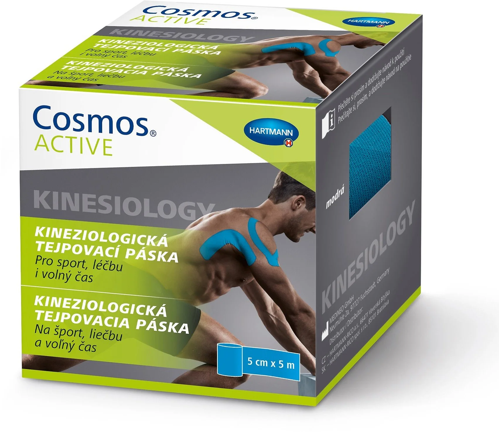 Cosmos ACTIVE Kinesio modrá páska
