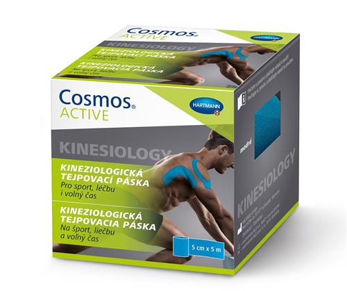 Cosmos ACTIVE Kinesio modrá tepovací páska
