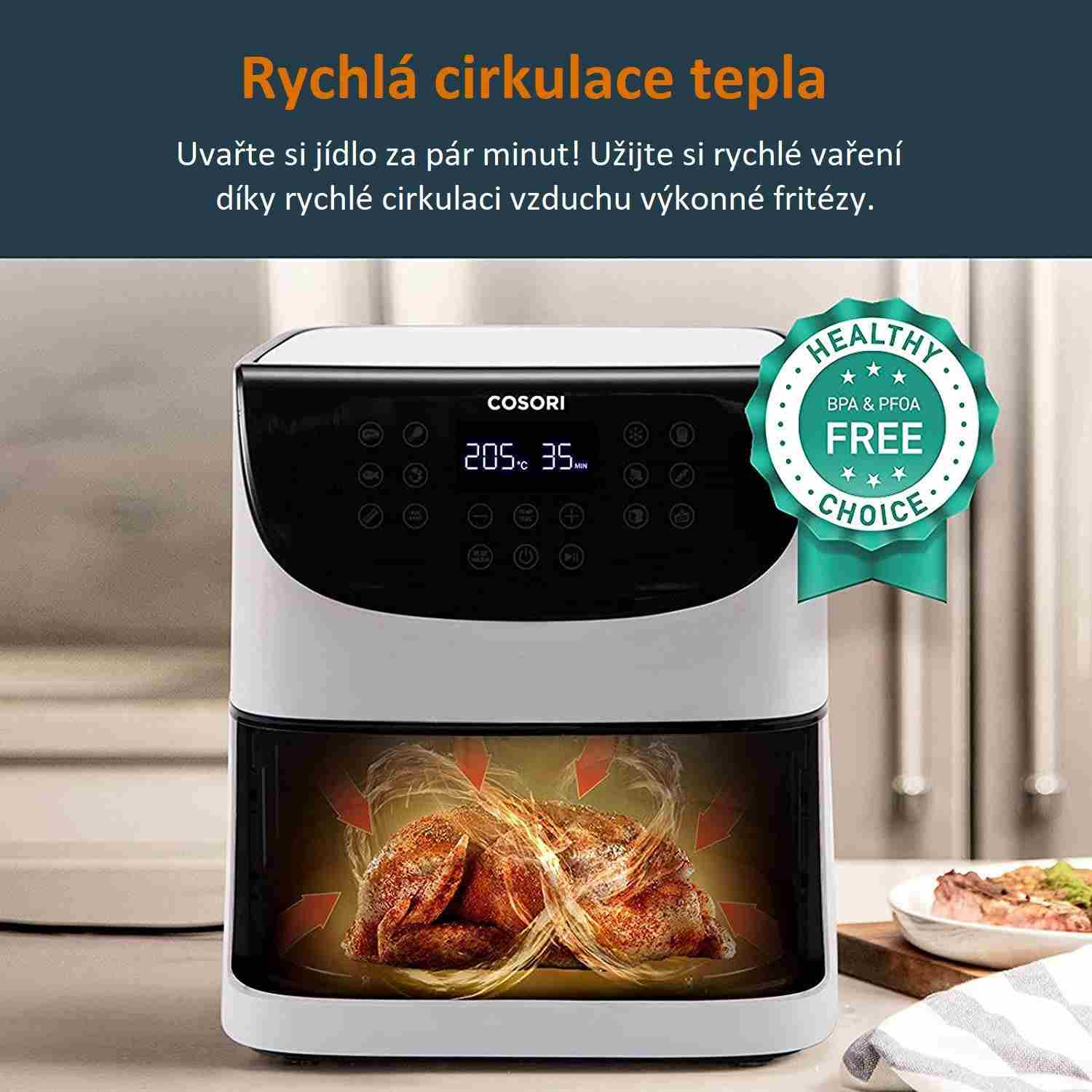 Cosori CP158-AF PREMIUM, biela