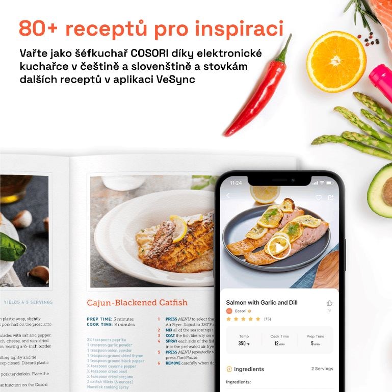 Cosori P653 PREMIUM II Plus Chef edition, čierna