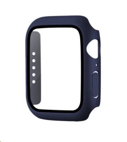 COTEetCI polykarbonátové pouzdro s ochranou displeje pro Apple Watch 45 mm modrá