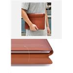 COTEetCI PU tenké puzdro s magnetickým zatváraním pre Apple Macbook Pro 16 čierne