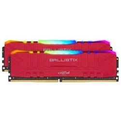 Crucial Ballistix RGB Red DDR4 16GB (2x8) 3600MHz CL16 1.35V BL2K8G36C16U4RL - Paměťové moduly