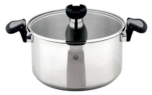 CS Solingen Hrnec s cedící poklicí nerez Aron, 24 cm
