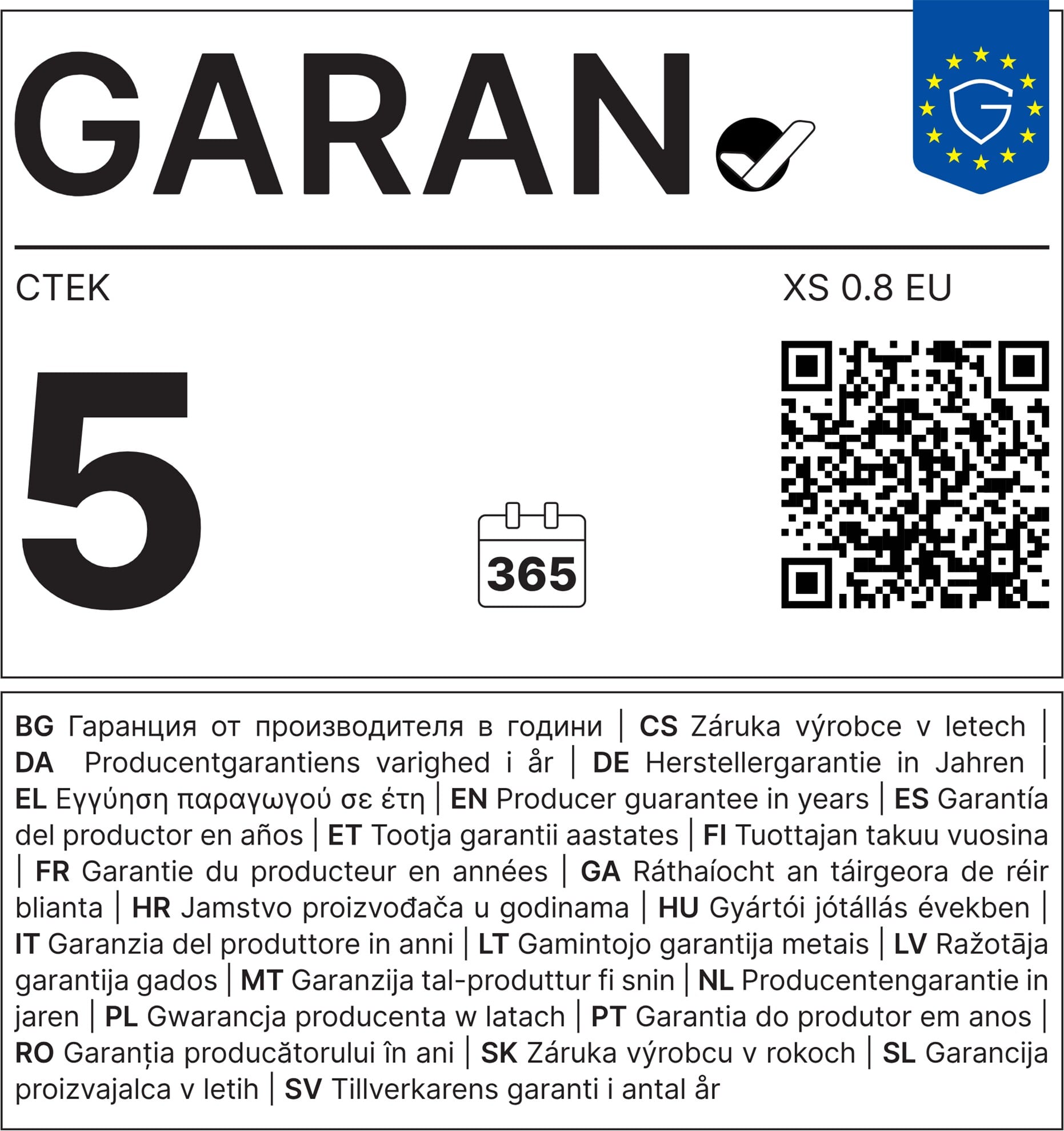 CTEK Nabíjačka XS 0,8 pre motocykle 12 V, 0,8 A