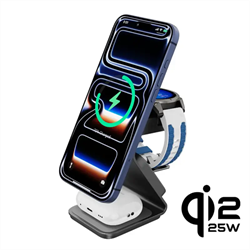 Cubenest 3v1 Qi2.2 Bezdrôtová magnetická nabíjačka SQ314 pre hodinky Garmin
