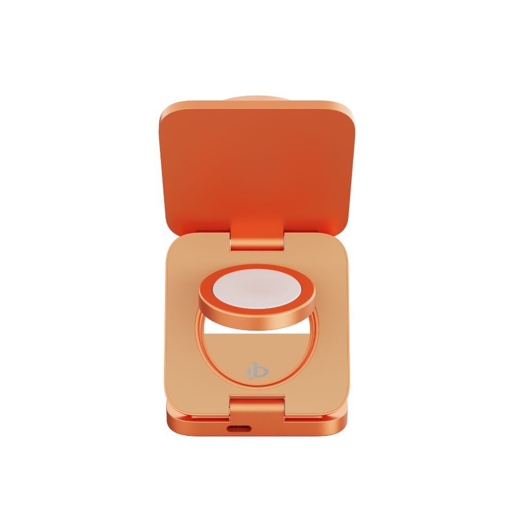 Cubenest 3v1 Qi2.2 Skladacia bezdrôtová magnetická nabíjačka SQ312 Ultra Orange