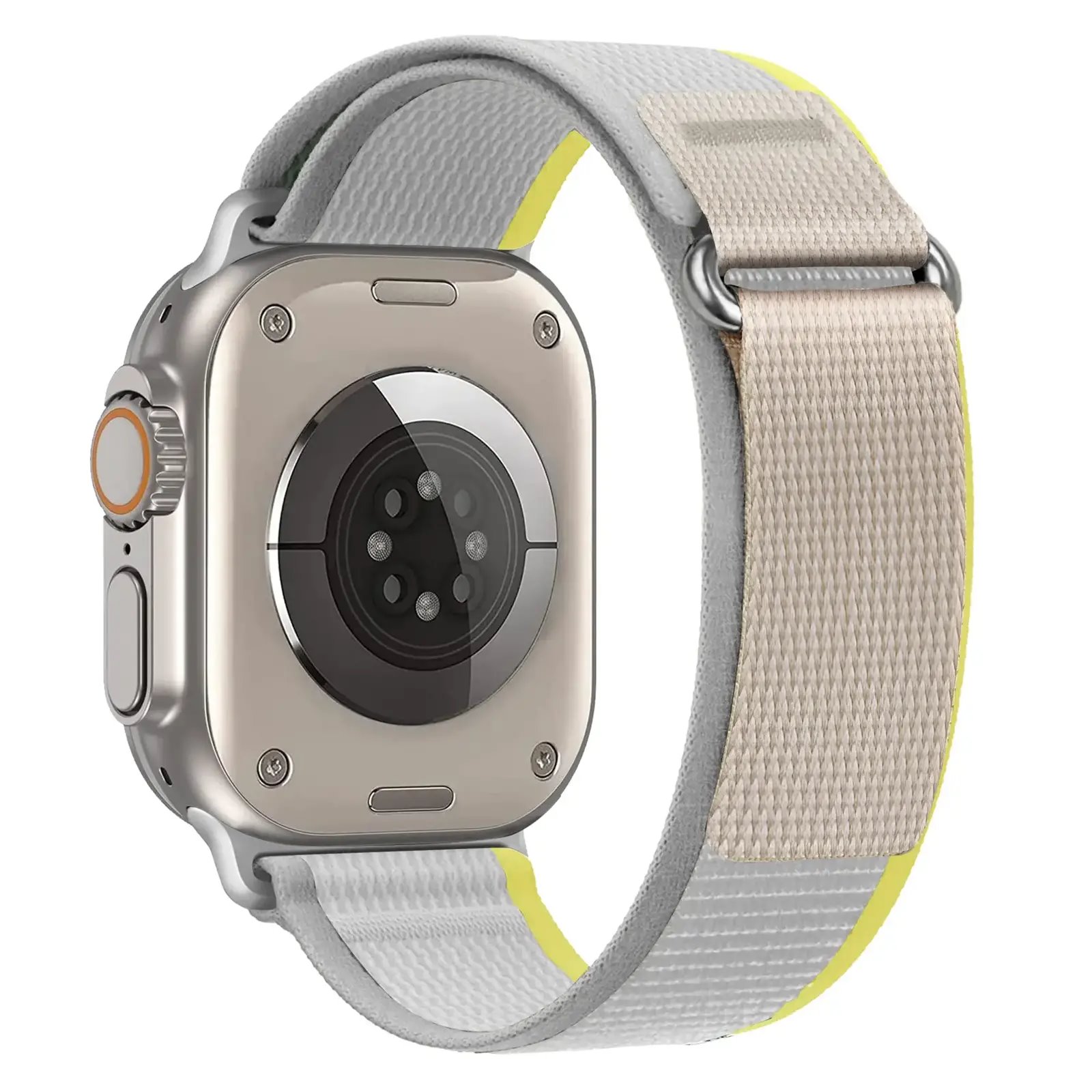 Cubenest Apple Watch Strap Trail Loop BEIGE so žltou/bielou (42-49 mm)