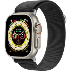 Cubenest Apple Watch Strap Trail Loop BLACK s čiernou farbou (42-49 mm)