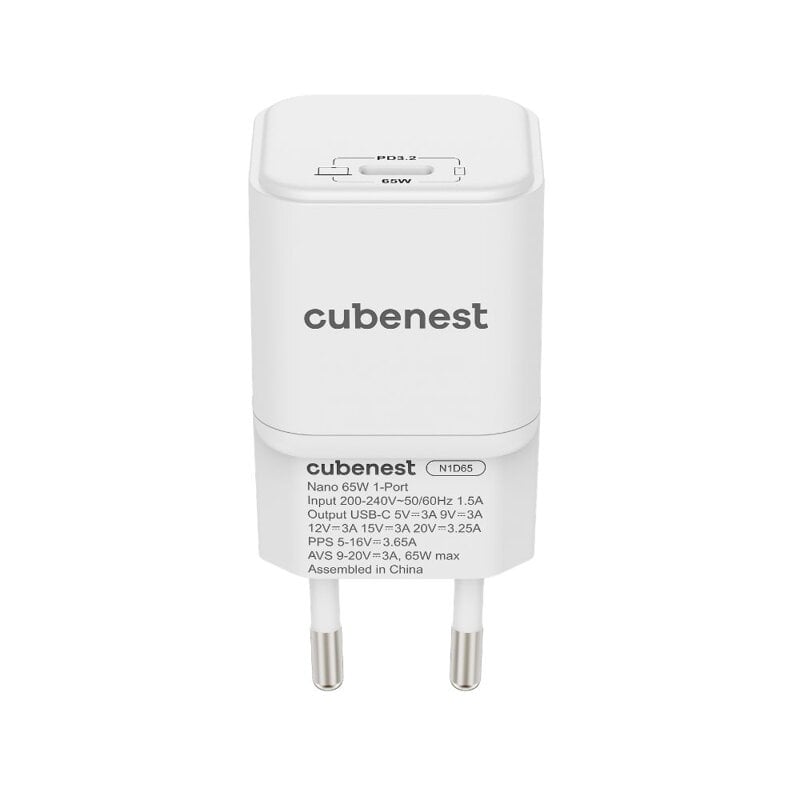 Cubenest PD Nano Adapter 65W N1D65 White