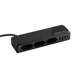 Cubenest PowerStrip SlimLine 2xUSB-A + 2x USB-C 33W Black
