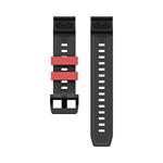 Cubenest Premium Silicone Garmin QuickFit Band BLACK/RED 22mm