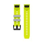 Cubenest Premium Silicone Garmin QuickFit Band LIME/GREY 22mm