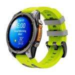 Cubenest Premium Silicone Garmin QuickFit Band LIME/GREY 22mm